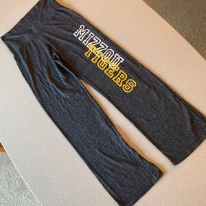 Mizzou Tigers Joggers Gray White Gold Women Size Small